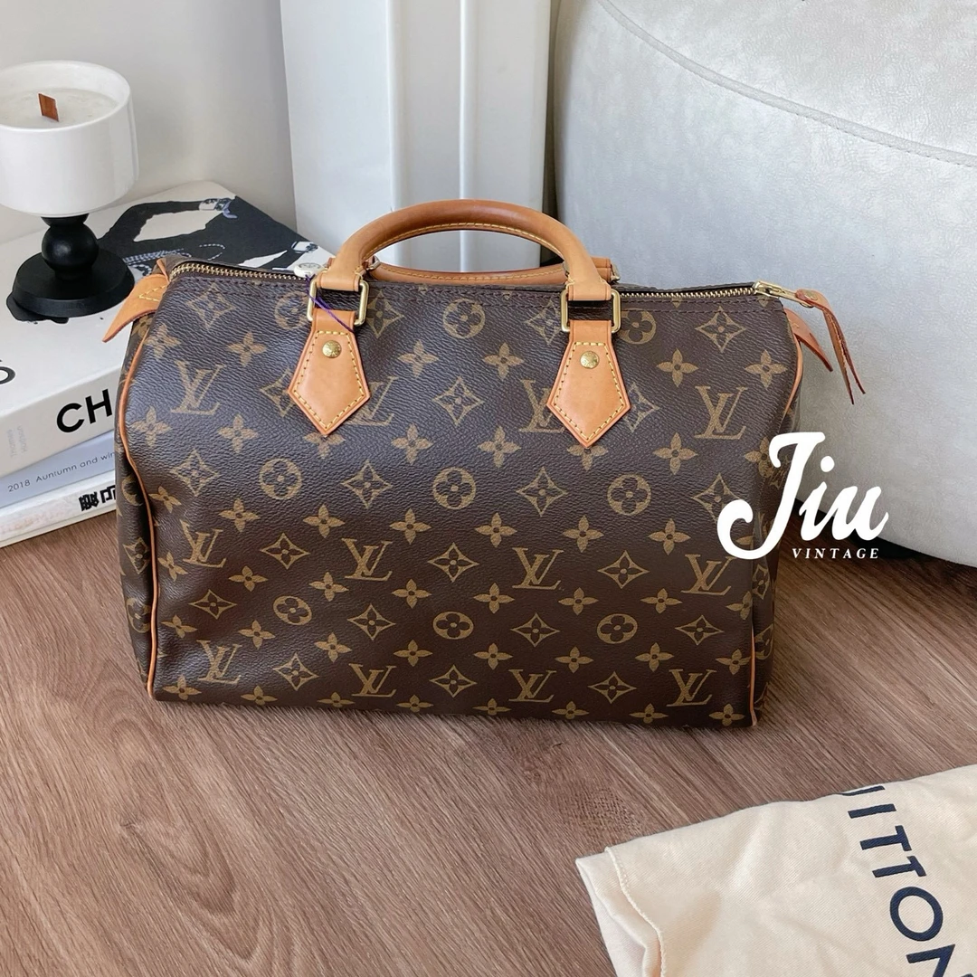 99新 LouisVuitton/路易威登 speedy30手柄款单肩包BJM12-1305