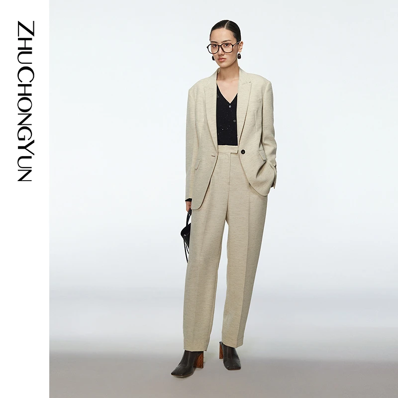 【心心精选】ZHUCHONGYUN秋通勤时尚时尚通勤外套西装