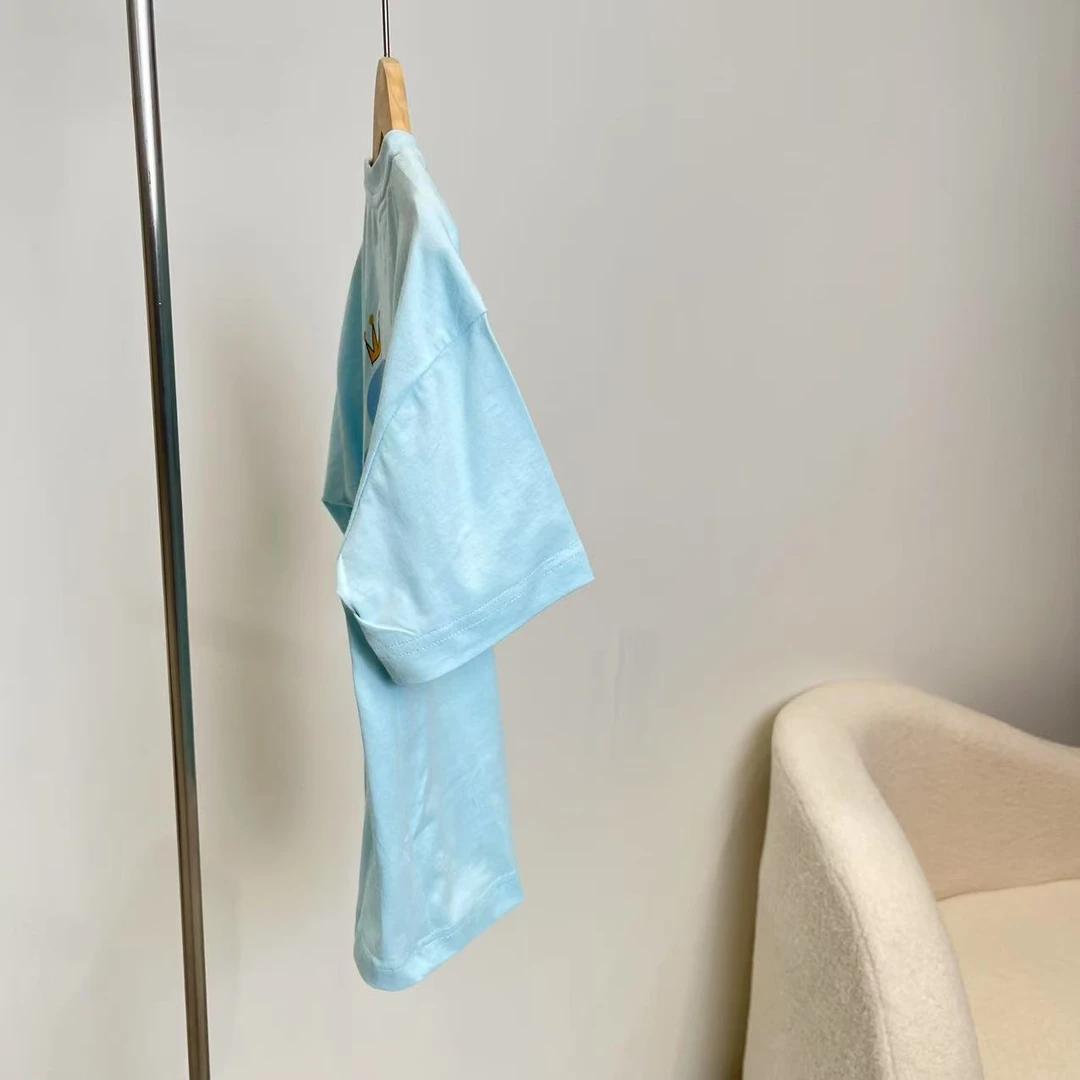 夏款兰色T恤 7122 禾系