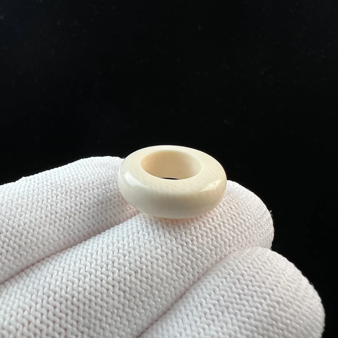 D1497天然猛犸牙 跑环10*5.8mm支持鉴定 假一罚四