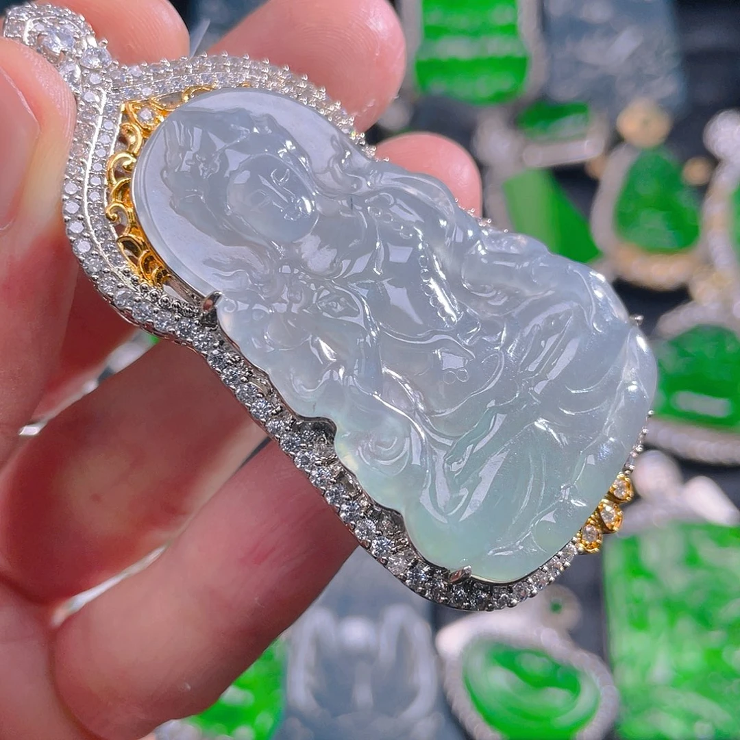 翡翠未镶嵌吊坠(不含链)