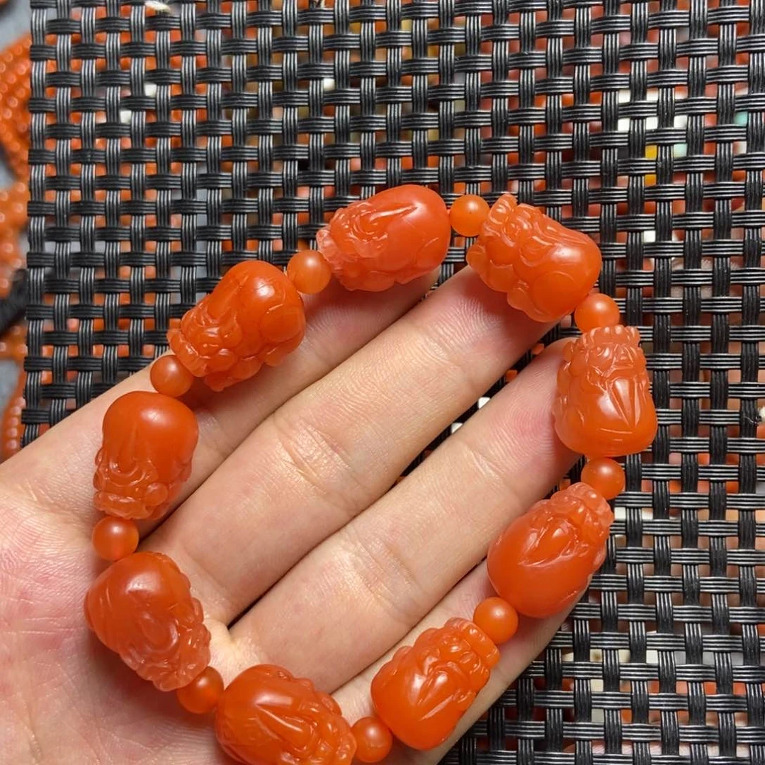 手串未镶嵌南红玛瑙