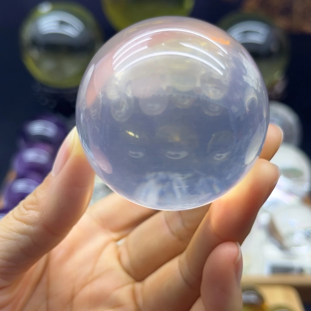 水晶珠宝半成品银S925镶嵌5.54公分