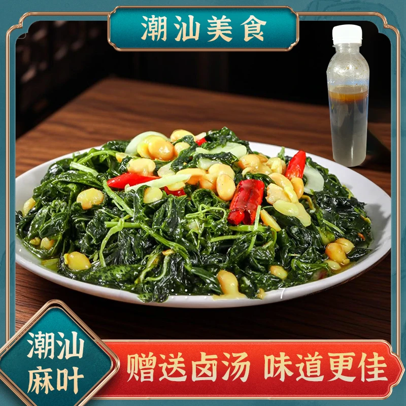 麻叶菜 潮汕新鲜脱水麻叶农家杂咸佐粥爽口配菜特色新麻潮汕蔬菜