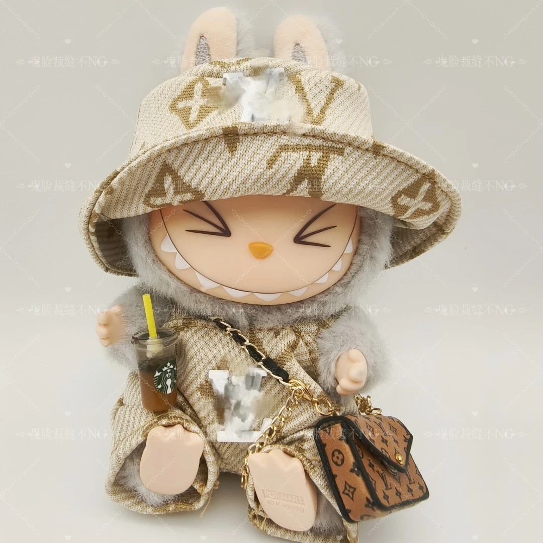 【鬼脸裁缝】[潮牌套装]拉布布娃衣labubu123代通用娃娃拉布布公仔