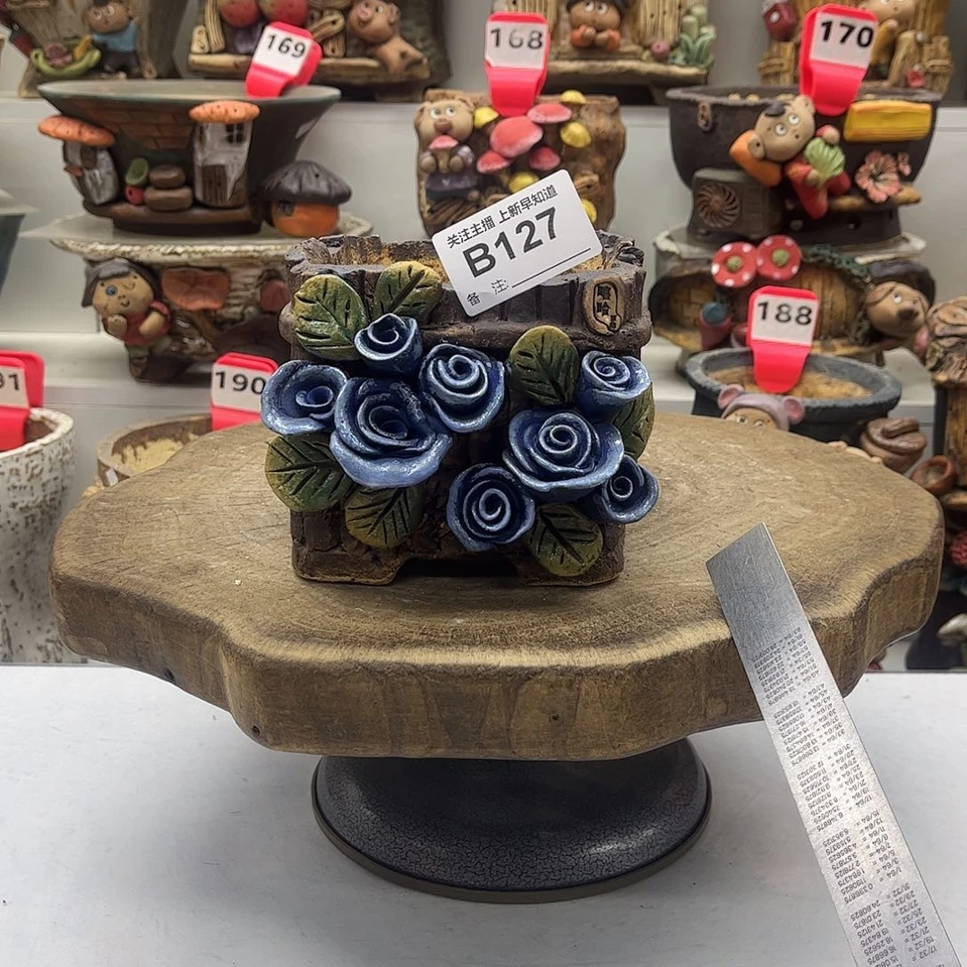 花盆127嘻哈粗陶手捏