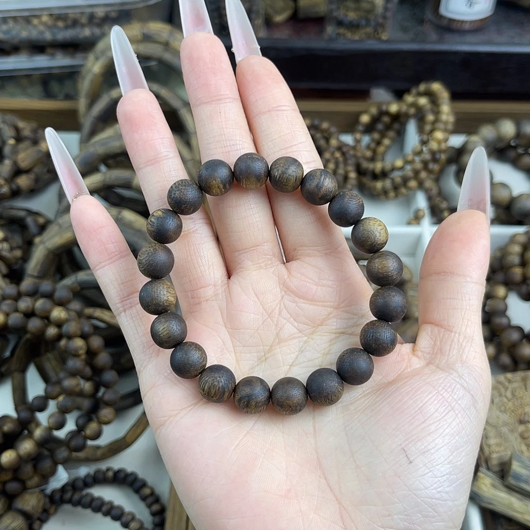 手串沉香木1.0沉水浮单圈