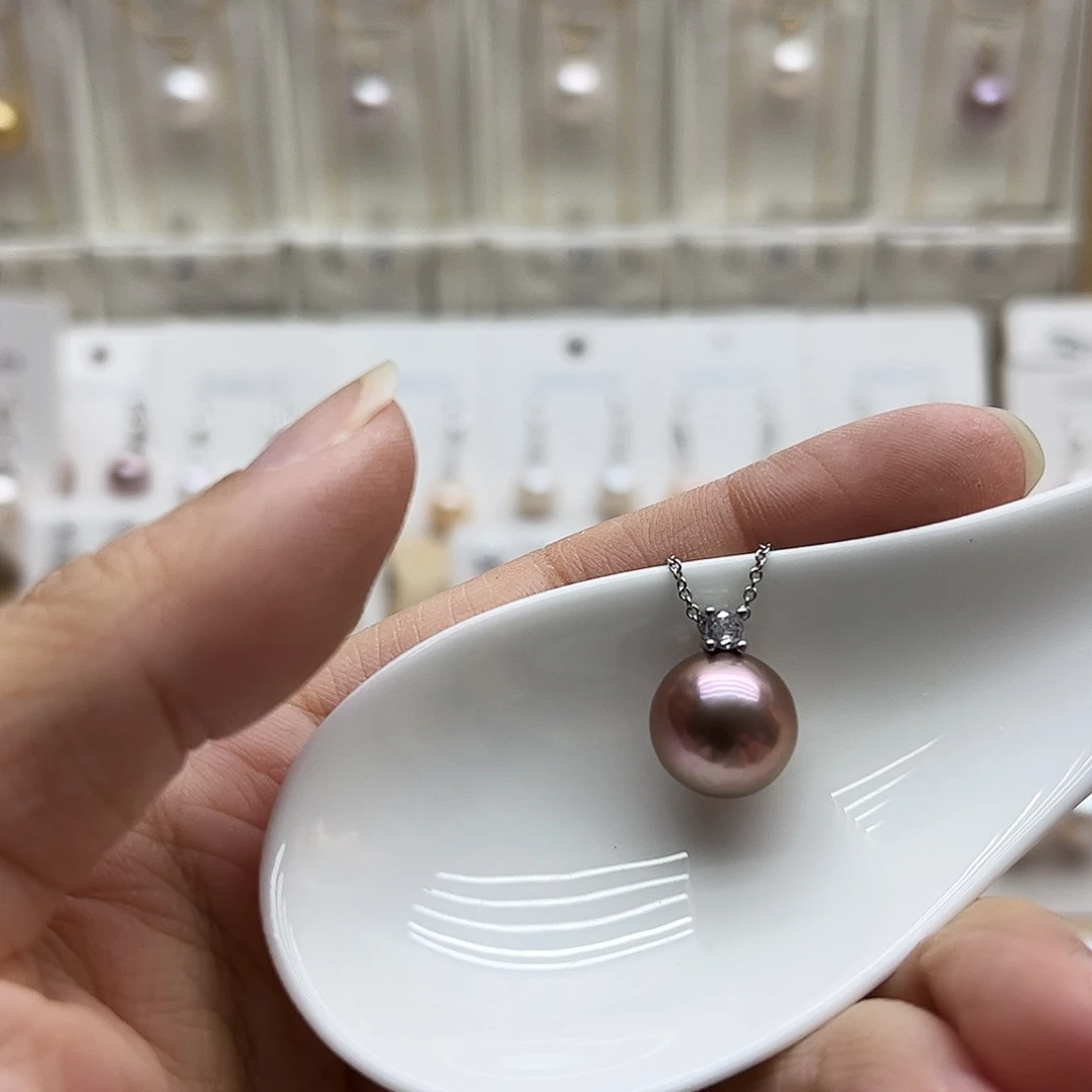 淡水珍珠吊坠(赠链)银S925镶嵌11.4