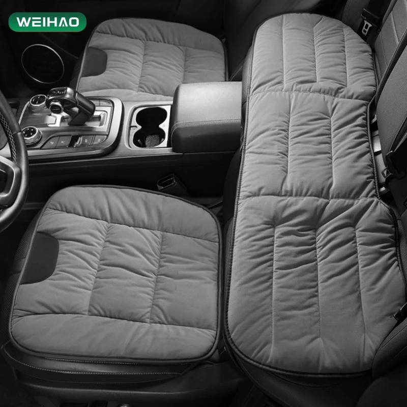 G古★婴儿绒秋冬季汽车坐垫四季通用座垫车用防寒保暖冬天防滑车垫