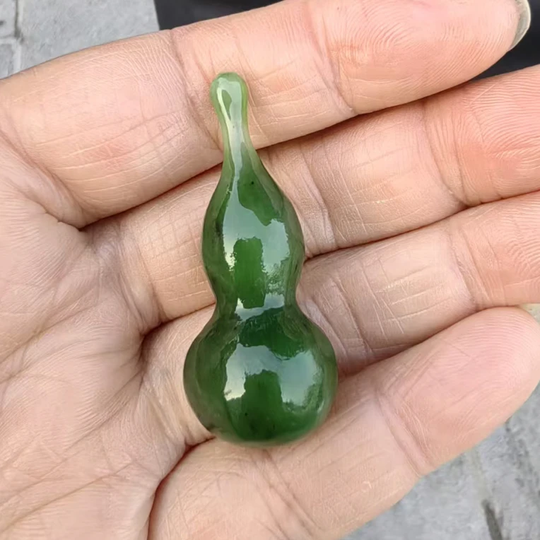 和田玉碧玉葫芦卡40左右毛衣链设计。多样性发其一