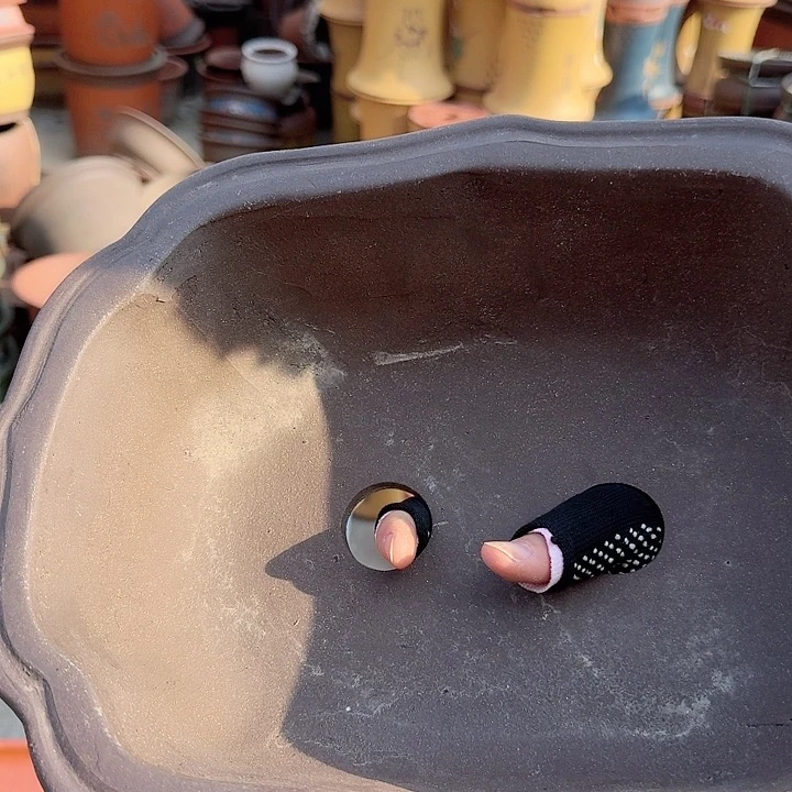 紫砂28莲花花盆花盆