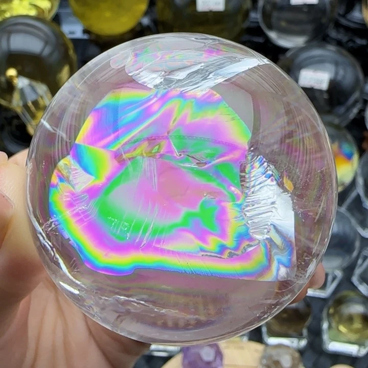 天然水晶球T22未镶嵌水晶天然5.3公分