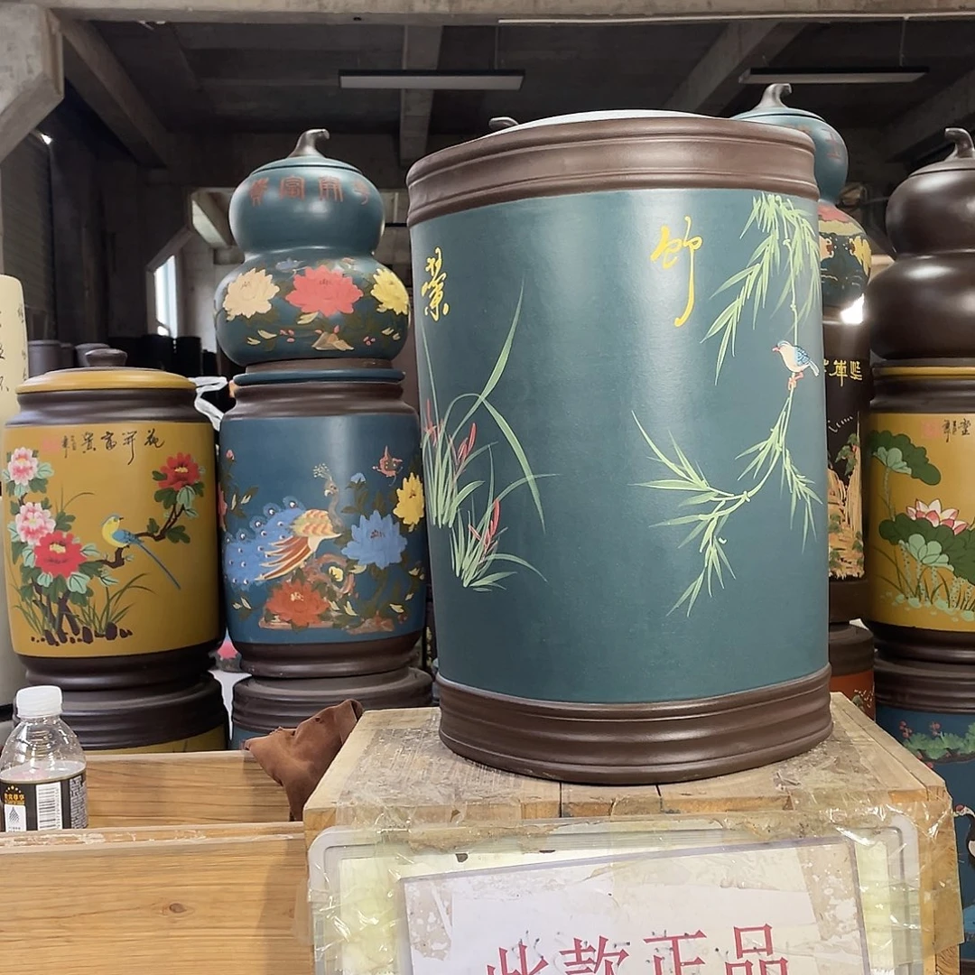 宜兴原矿紫砂茶叶罐