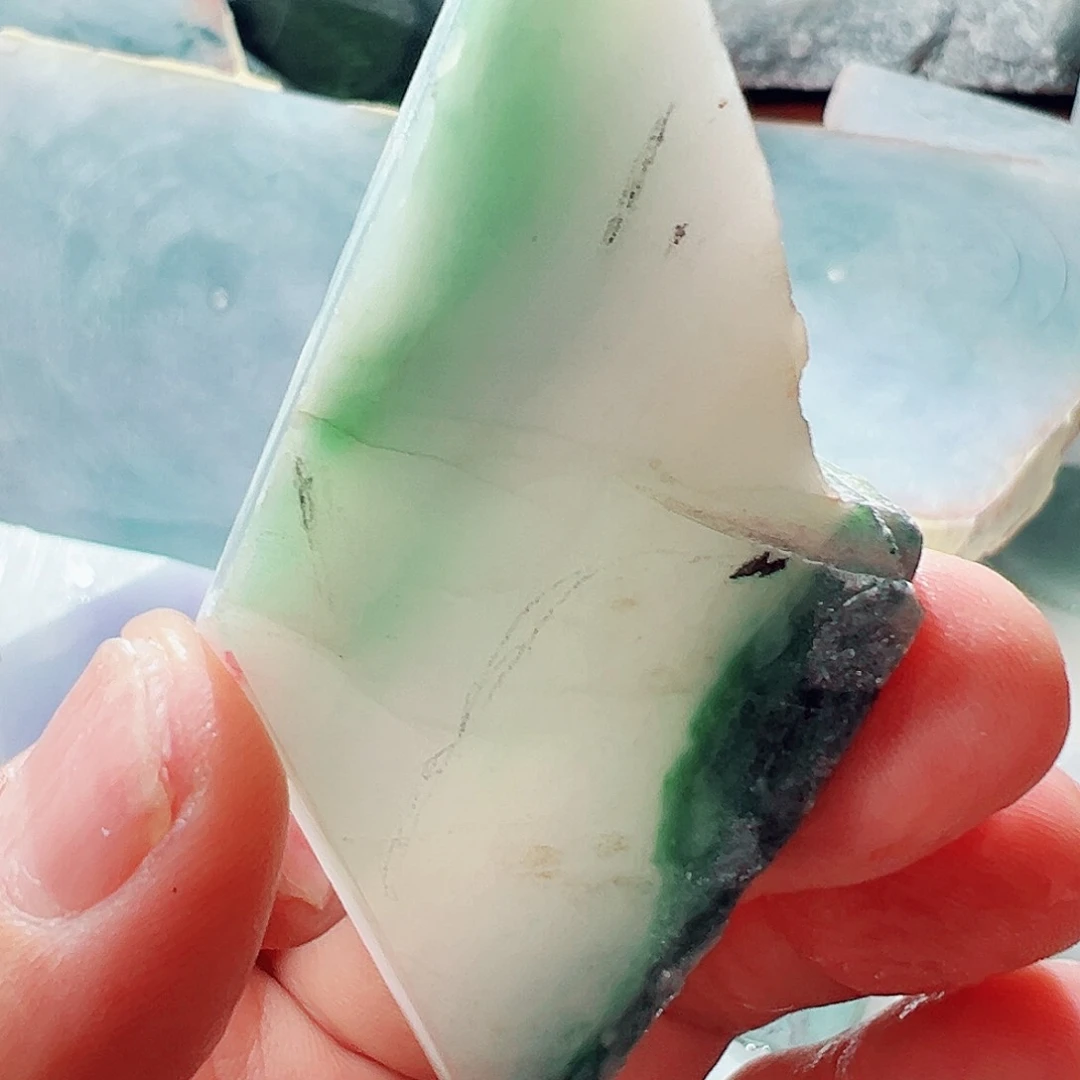 翡翠散珠缅甸翡翠玉石片料