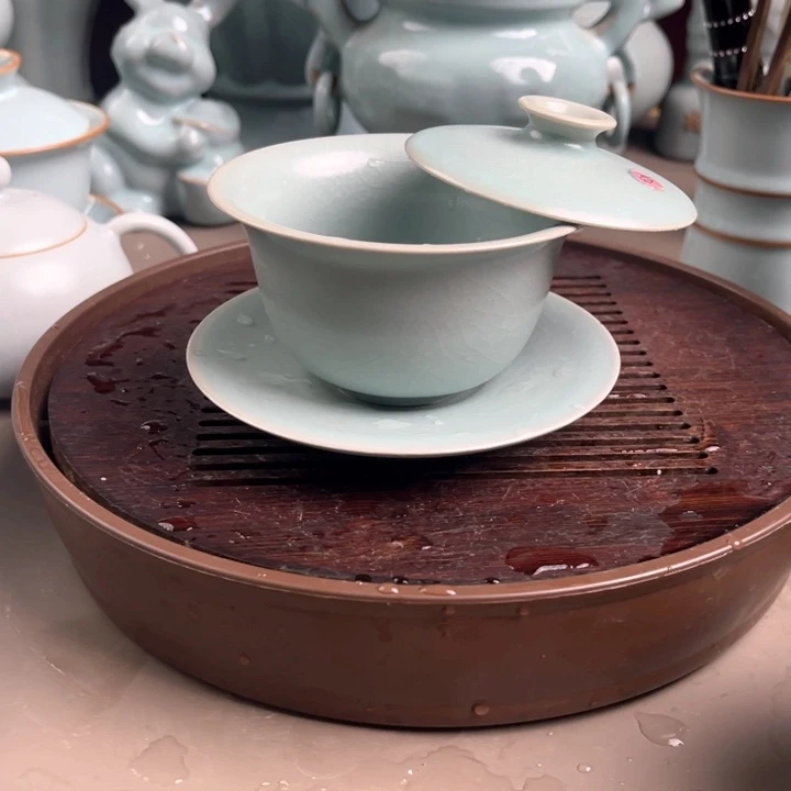 原矿汝瓷玛瑙入釉微瑕