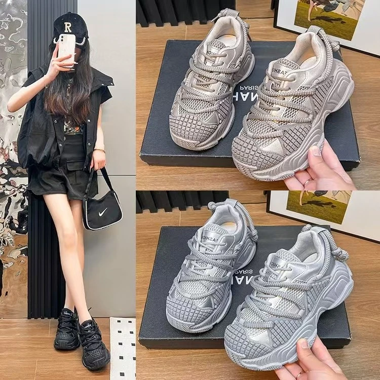 【琼达专属】百搭2025夏季老爹鞋a100-1