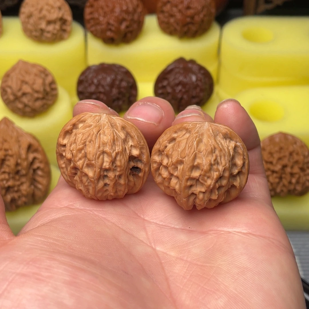 把件文玩核桃33➕磨盘手捻编号820