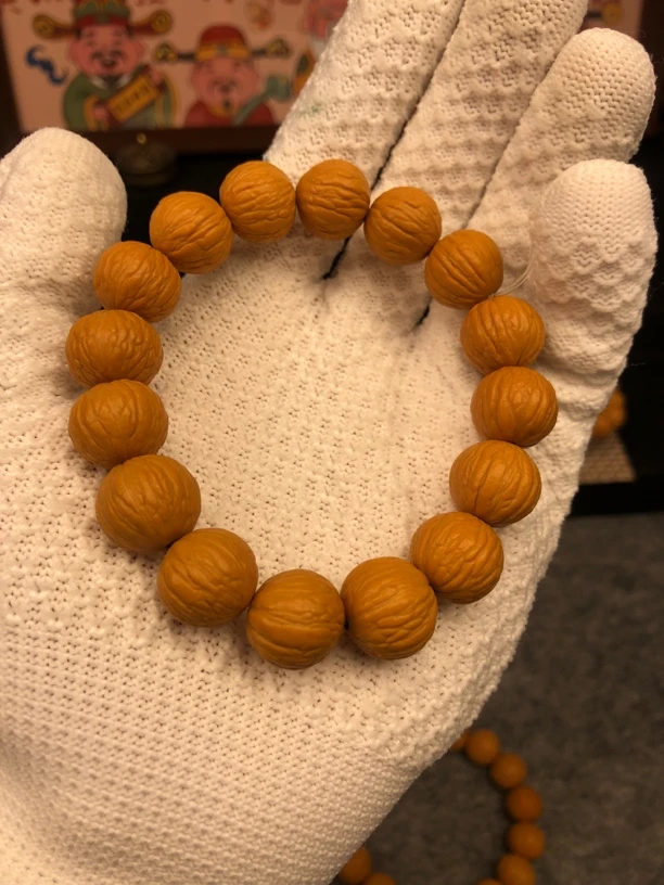 尚云轩出品-凤羽-猴头核桃 原皮原色 尺寸15～17mm