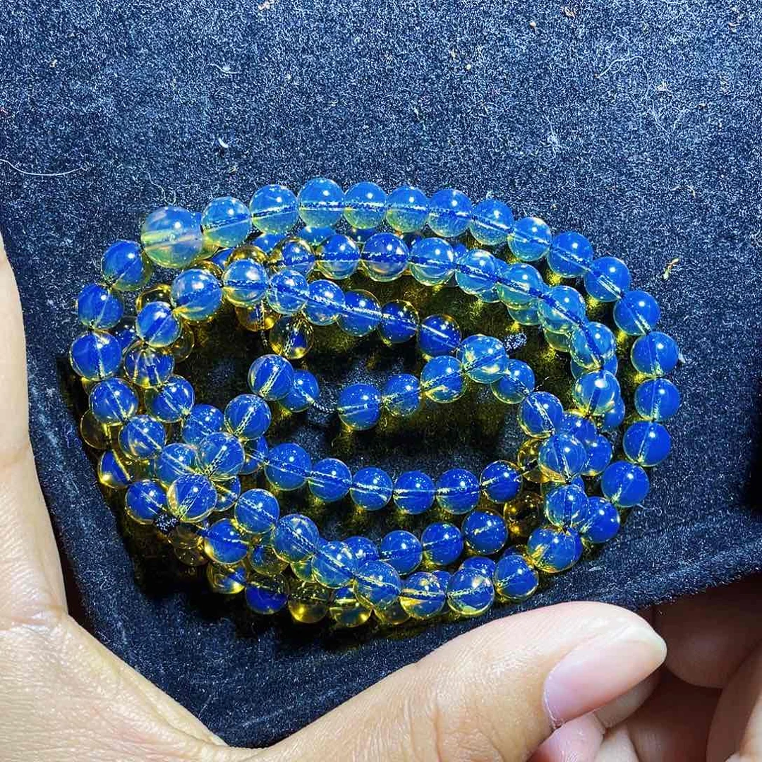 蓝珀裸石未镶嵌6加108毕业品质