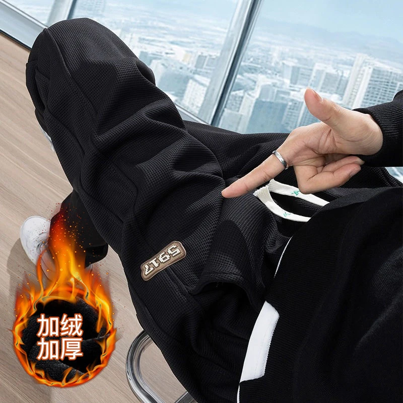 束脚工装运动卫裤2025新款宽松男士潮牌春秋多色休闲裤子男加厚