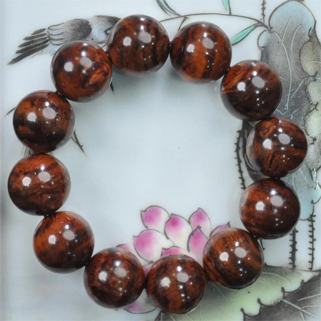 降香黄檀海南黄花梨2.0CM气质款满花纹手串文玩（多样性发货）C18