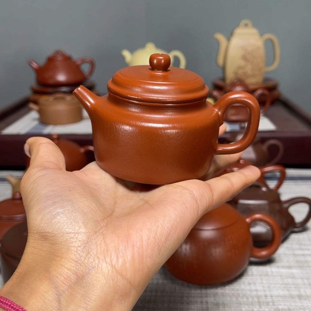 青***影茶壶紫砂全手工德中100cc