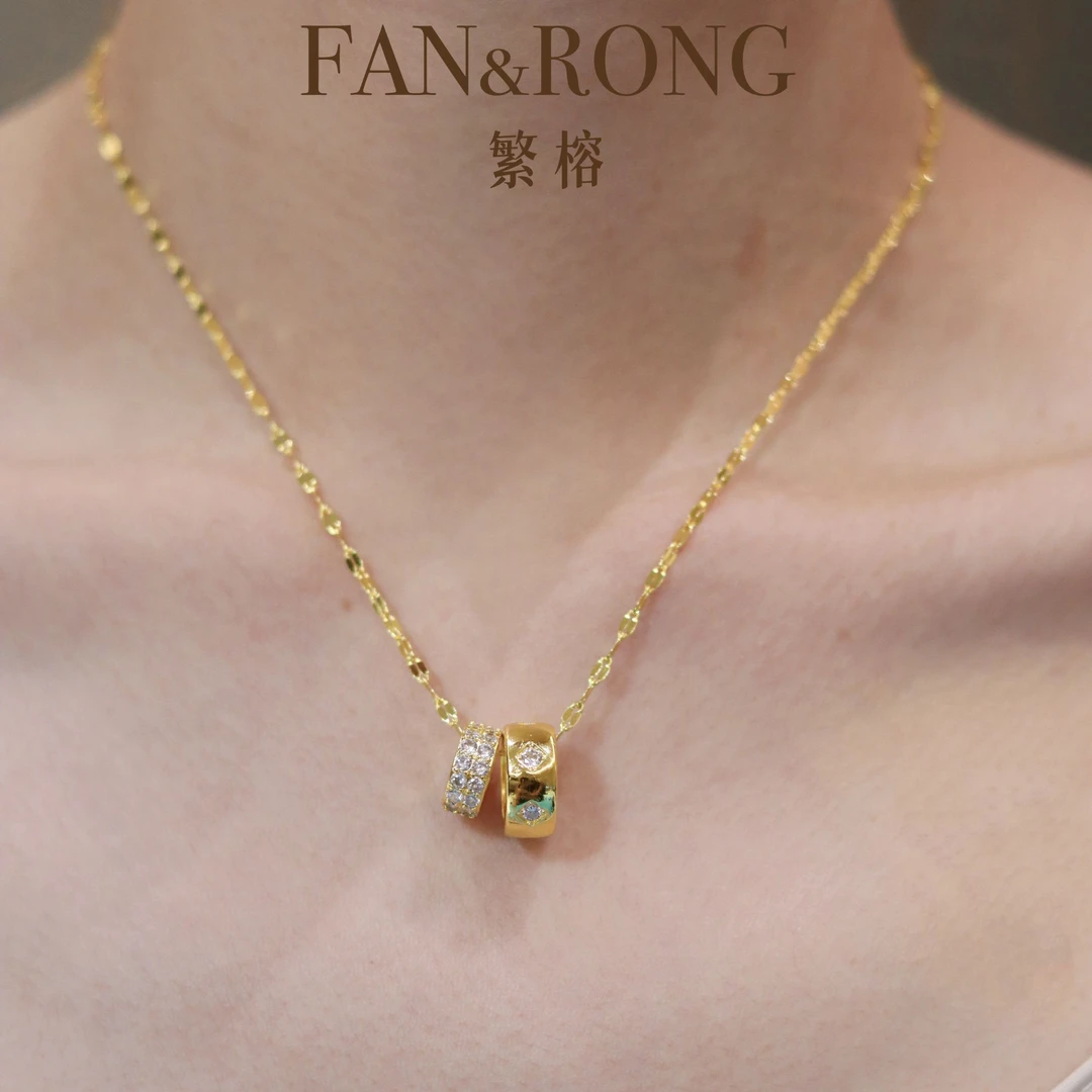 铜合金项链 【点钻小蛮腰】复古宫廷项链