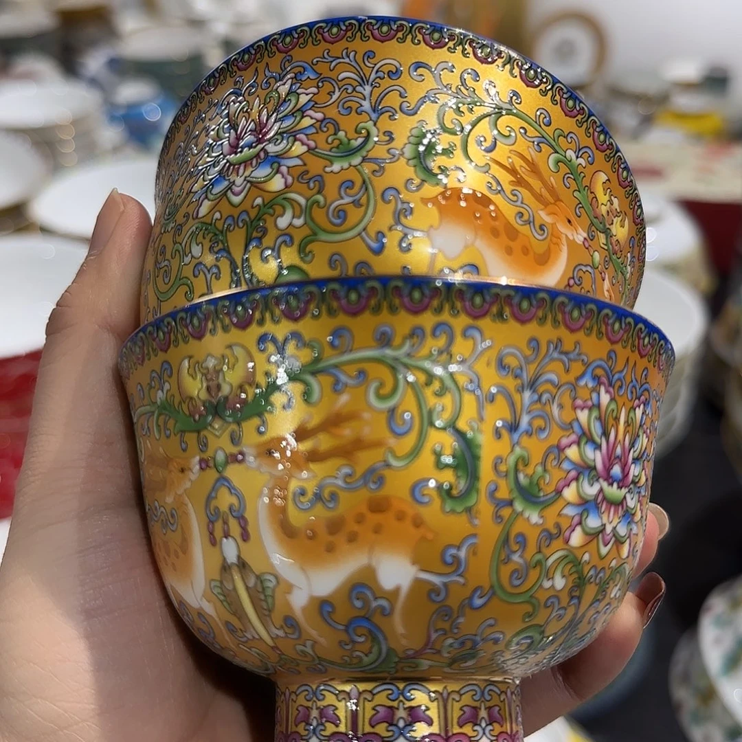 阿***周骨瓷珐琅彩工艺制作