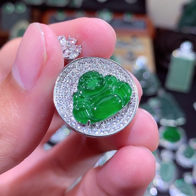 【闪购商品】翡翠颈饰未镶嵌挂件