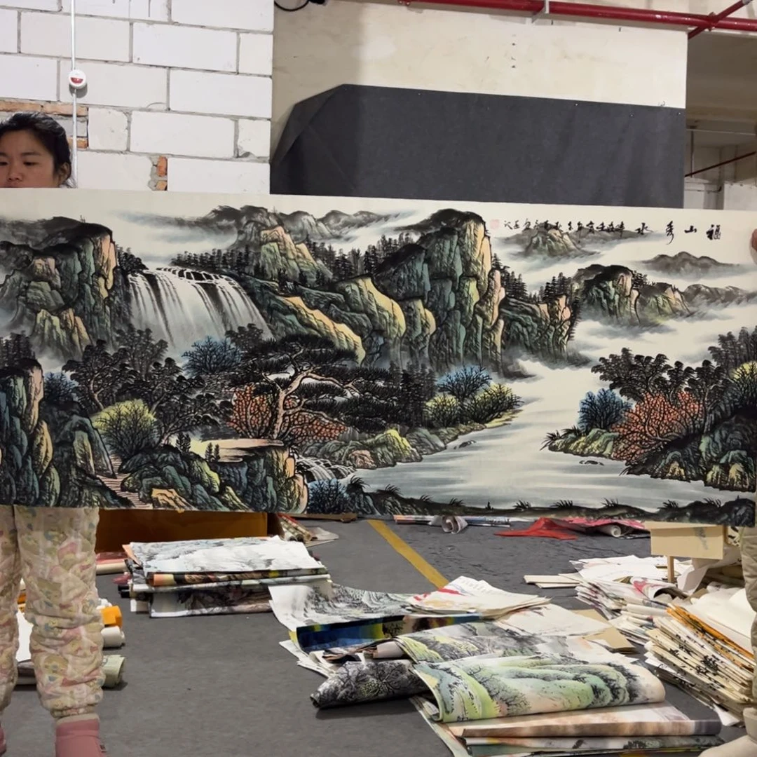 国画书法绘画作品多次艺术画