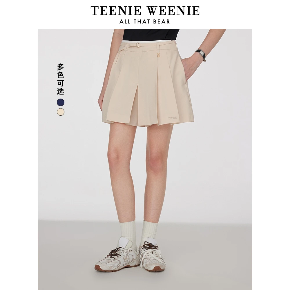 *TeenieWeenie小熊女装半身裙25休闲老钱风松弛感短裙TTWH252502W