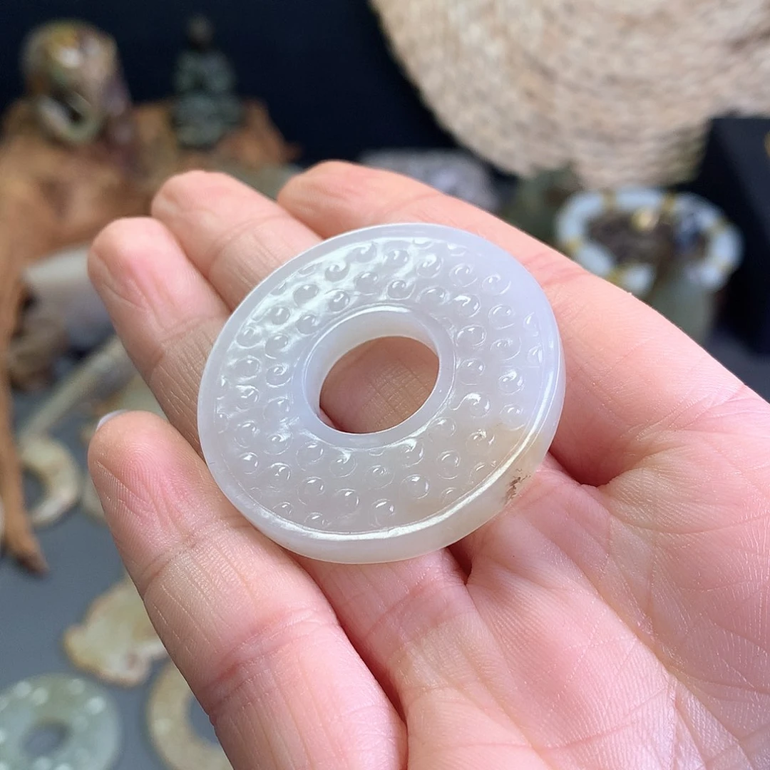 和田玉玉壁未镶嵌宁**