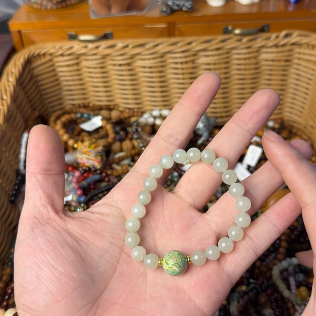 和田玉（糖玉）手链未镶嵌