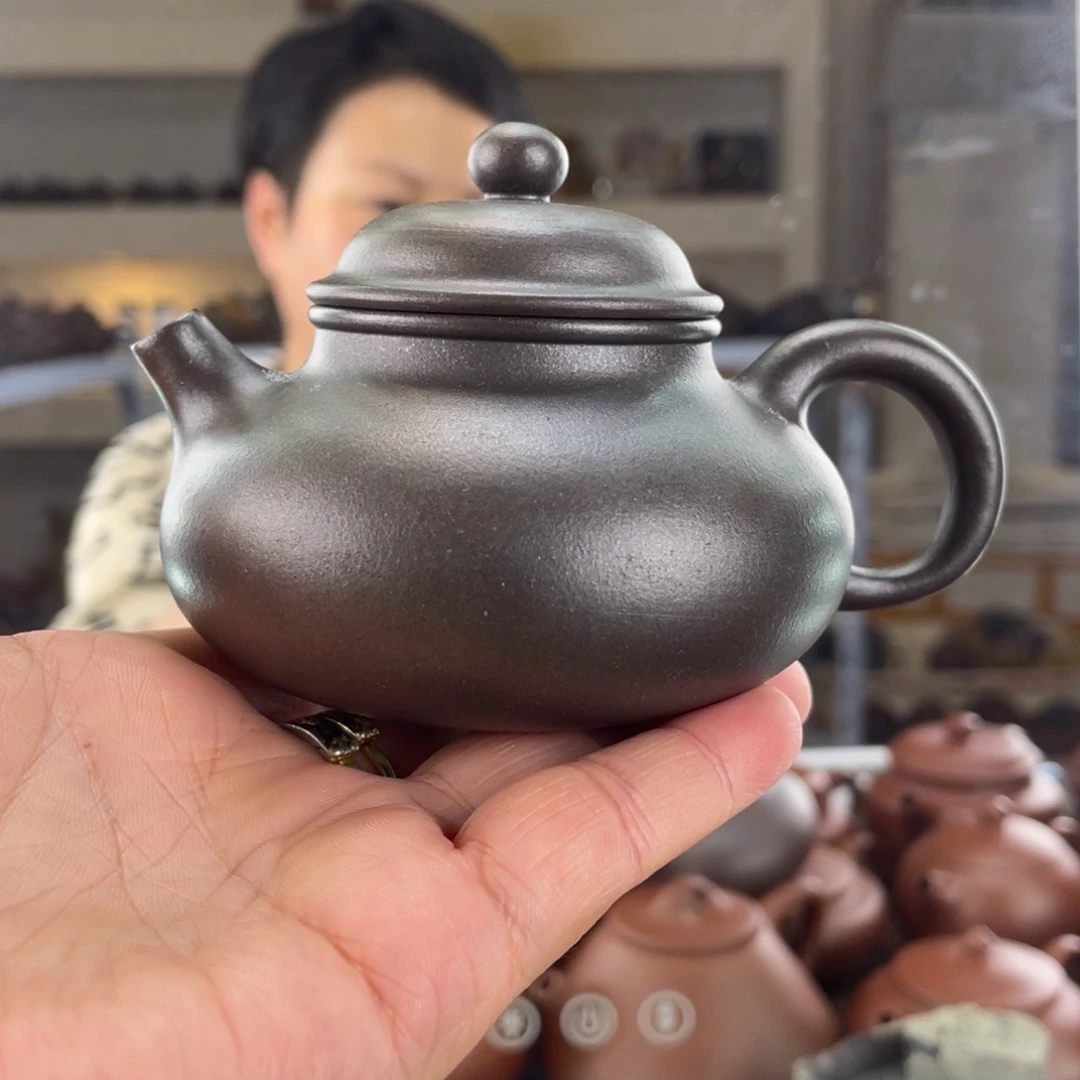 茶壶紫砂大水潭底槽清手磨料还原烧容天150cc