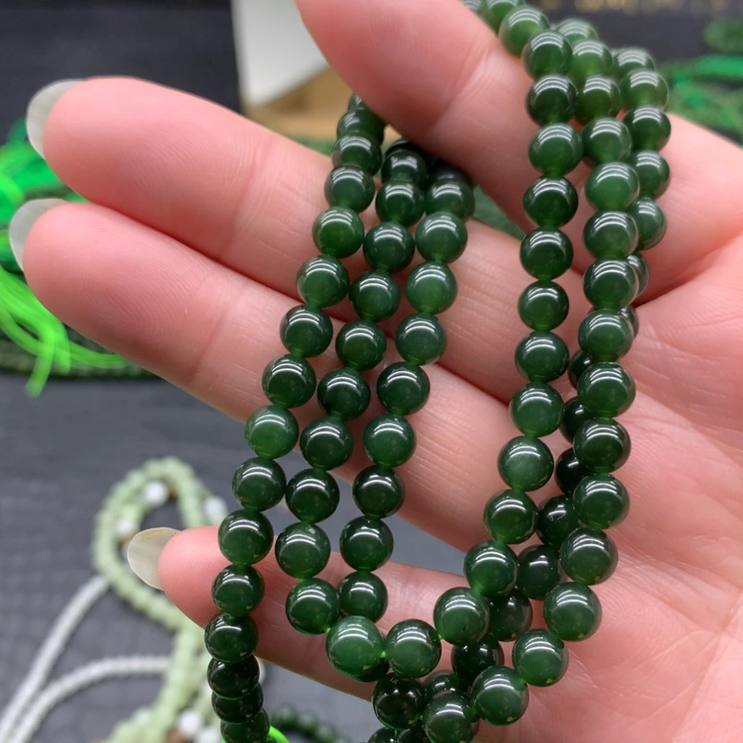 和田玉未镶嵌手链6