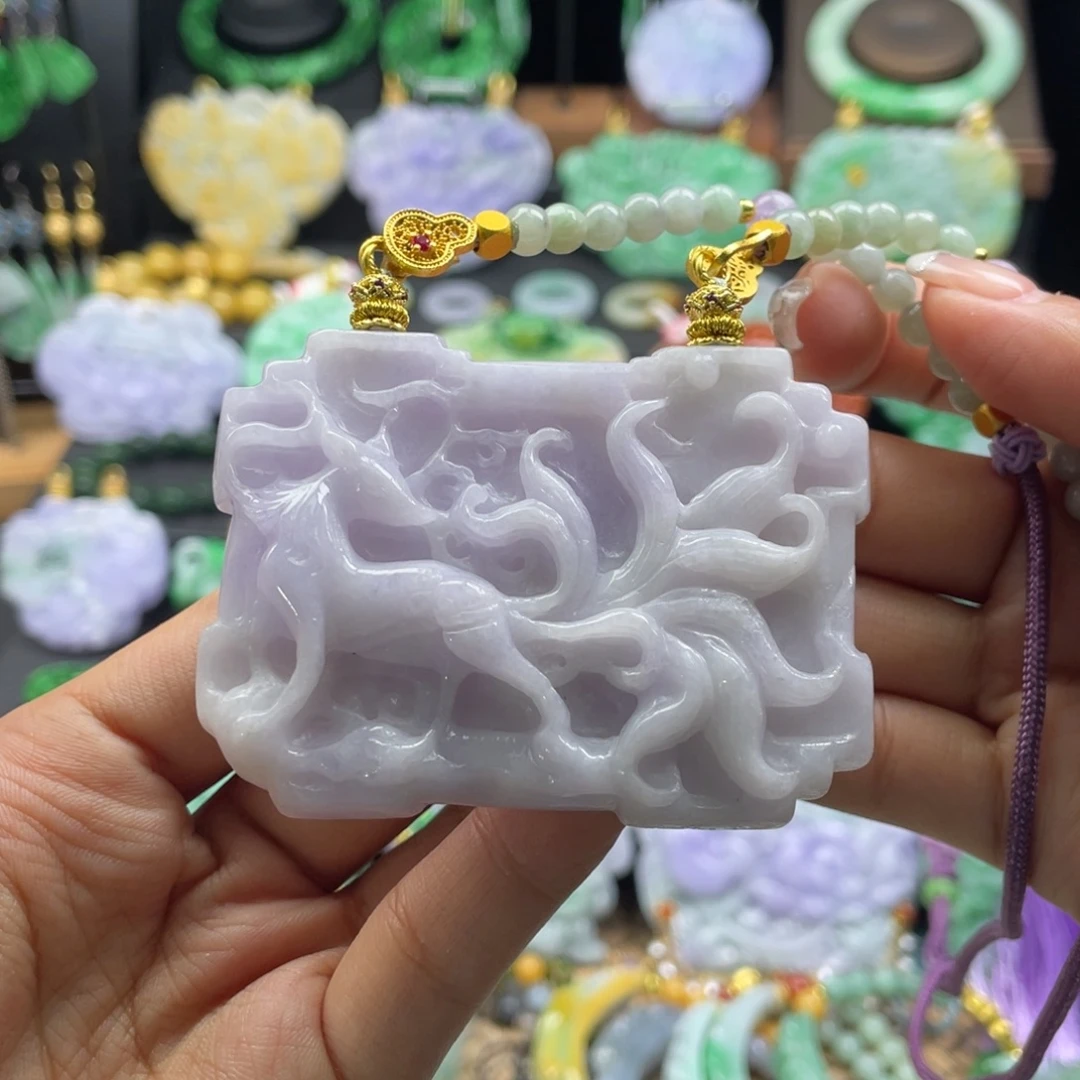 翡翠未镶嵌颈饰代编织