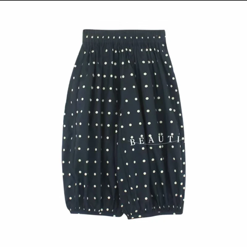 女童夏季新款休闲裤洋气薄款波点女宝宝休闲束脚裤