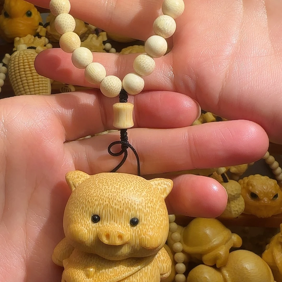 ꩵ***࿐竹小猪带配饰，油，刷子