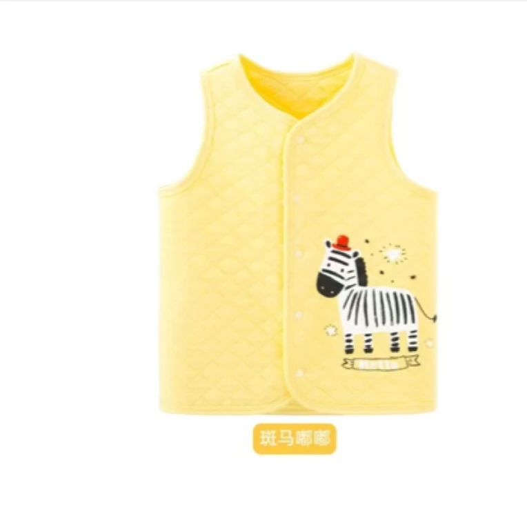 塔米拉拉宝宝马甲纯棉男童坎肩保暖春秋女宝卡通款儿童上衣