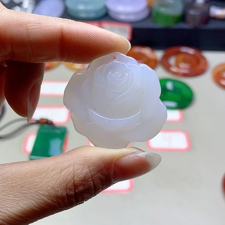 玛瑙/玉髓吊坠(不含链)未镶嵌小**~