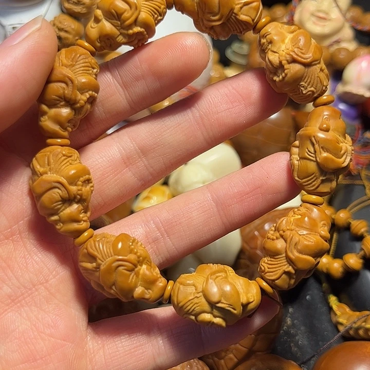 橄榄核手串/手链拜佛弥勒