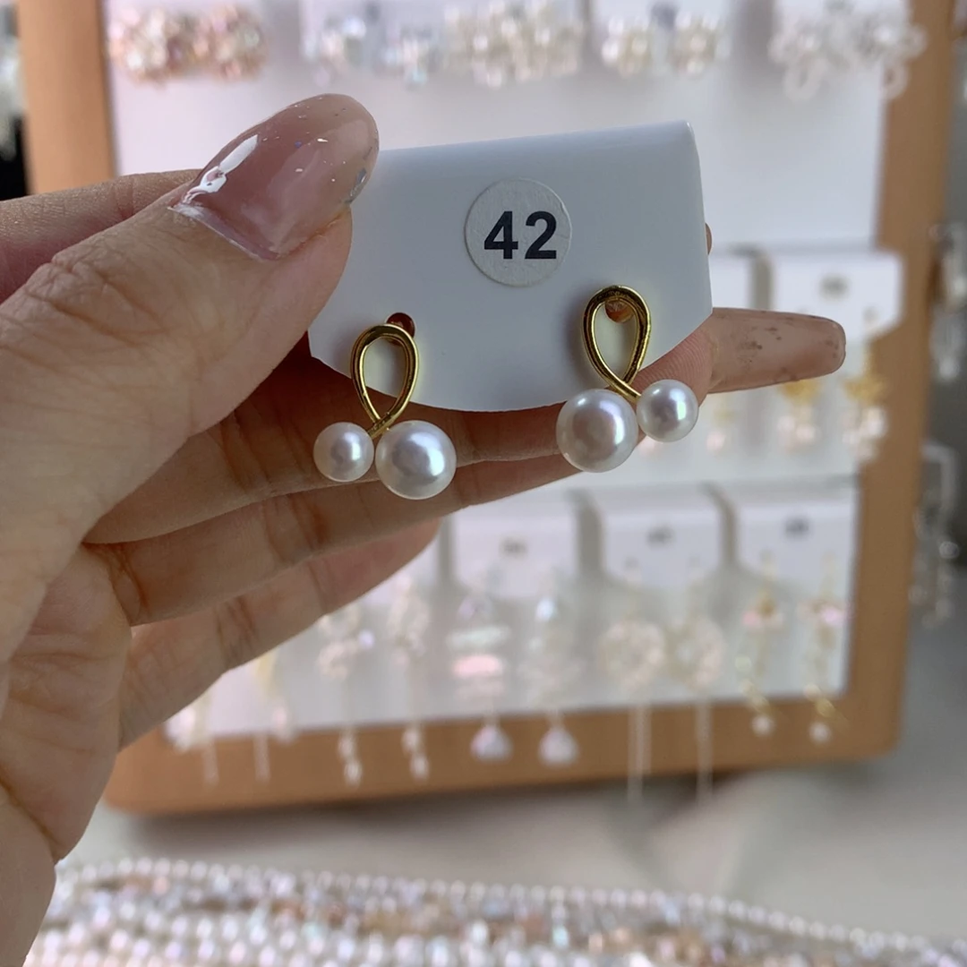 未镶嵌耳饰淡水珍珠
