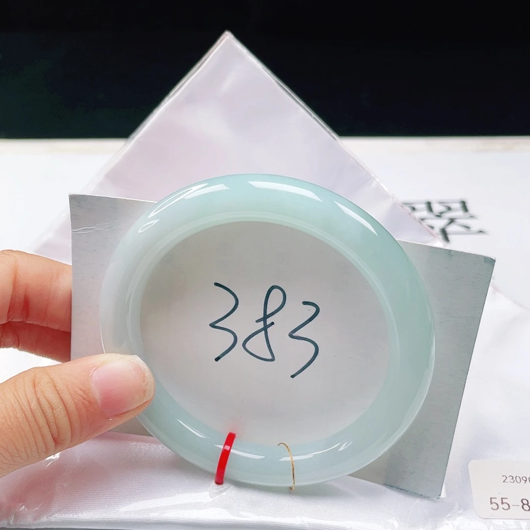 未镶嵌手镯翡翠55+圆条