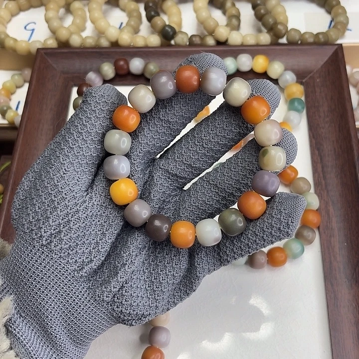 手串菩提根/象牙果卡14干磨绣花钱微瑕