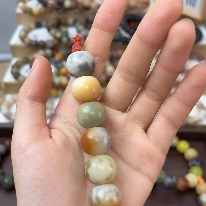 手串菩提根/象牙果卡18苹果珠瑕3