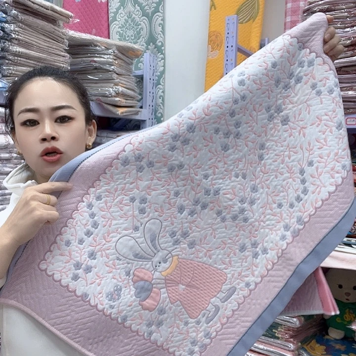 棉紫灰色小花兔棉