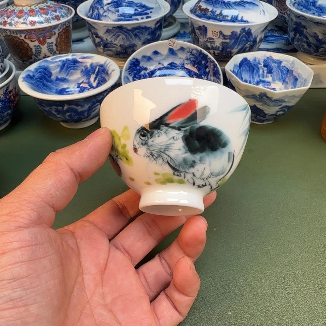 纯手工纯手绘茶具石头29