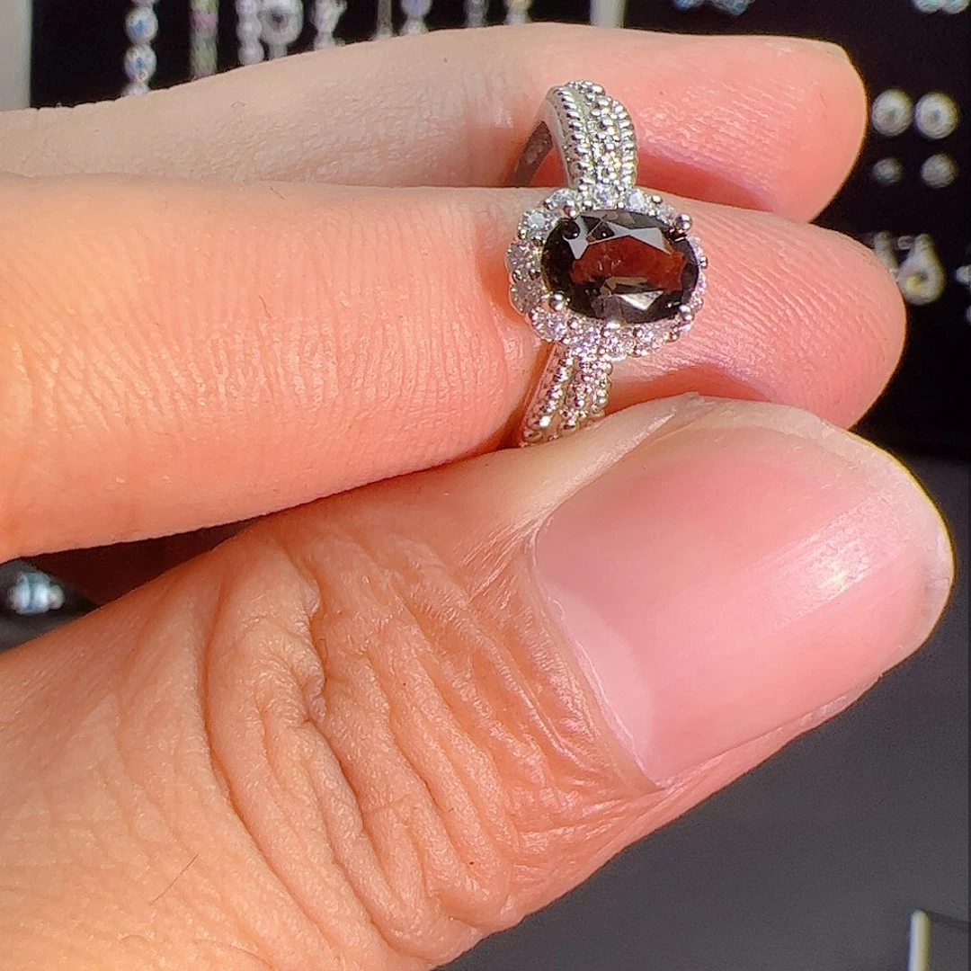 紫晶珠宝半成品银S925镶嵌