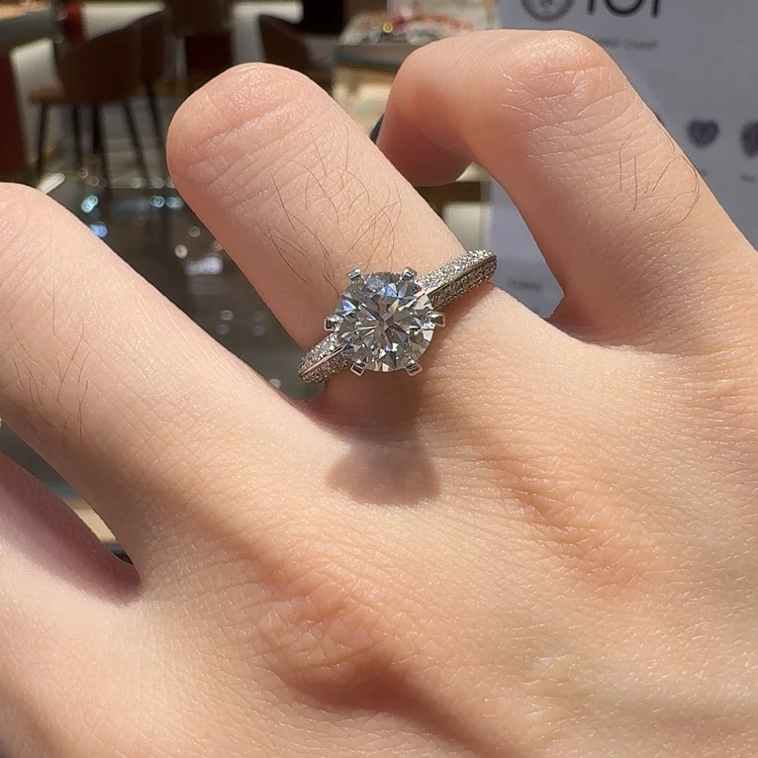 实验室培育钻石铂Pt950镶嵌半壁江山