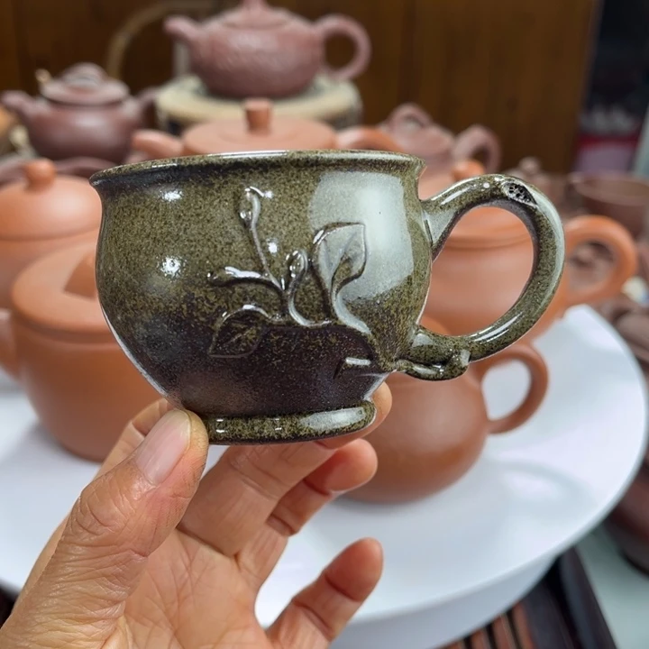 茶壶紫砂紫砂花茶